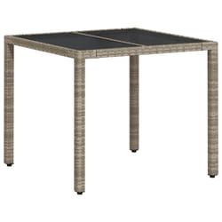 VidaXL 368122 table de jardin Gris
