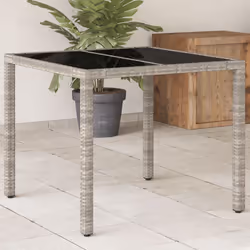 VidaXL 368122 table de jardin Gris