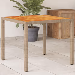 VidaXL 368124 table de jardin Beige, Marron