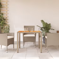 VidaXL 368124 table de jardin Beige, Marron