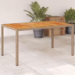 VidaXL 368127 table de jardin Beige, Marron