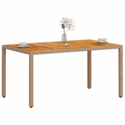 VidaXL 368127 table de jardin Beige, Marron - Vue supplémentaire 4