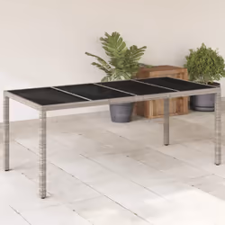 VidaXL 368128 table de jardin Gris