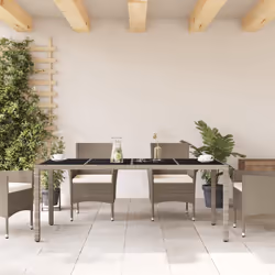VidaXL 368128 table de jardin Gris