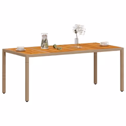 VidaXL 368130 table de jardin Beige, Marron - Vue supplémentaire 4