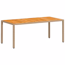 VidaXL 368130 table de jardin Beige, Marron - Vue supplémentaire 7
