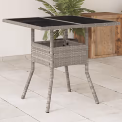 VidaXL 368131 table de jardin Gris