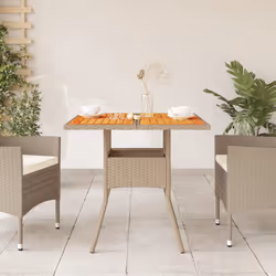 VidaXL 368133 table de jardin Beige, Marron