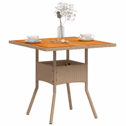 VidaXL 368133 table de jardin Beige, Marron - Vue supplémentaire 4