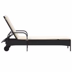 VidaXL 368308 chaise d'extérieur Linge Siège rembourré Polyuréthane, Acier Crème, Blanc - Vue supplémentaire 5