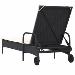 VidaXL 368308 chaise d'extérieur Linge Siège rembourré Polyuréthane, Acier Crème, Blanc - Vue supplémentaire 6
