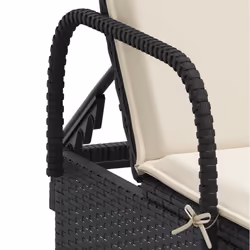 VidaXL 368308 chaise d'extérieur Linge Siège rembourré Polyuréthane, Acier Crème, Blanc - Vue supplémentaire 8