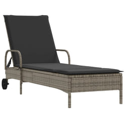 VidaXL 368310 chaise d'extérieur Linge Siège rembourré Polyuréthane, Acier Gris
