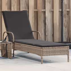 VidaXL 368310 chaise d'extérieur Linge Siège rembourré Polyuréthane, Acier Gris