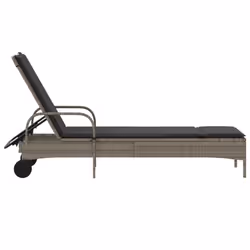 VidaXL 368310 chaise d'extérieur Linge Siège rembourré Polyuréthane, Acier Gris - Vue supplémentaire 5