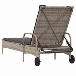 VidaXL 368310 chaise d'extérieur Linge Siège rembourré Polyuréthane, Acier Gris - Vue supplémentaire 6