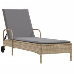 VidaXL 368311 chaise d'extérieur Linge Siège rembourré Polyuréthane, Acier Gris