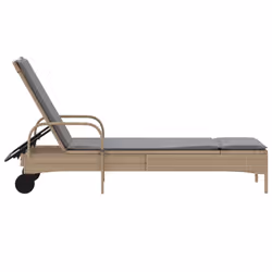VidaXL 368311 chaise d'extérieur Linge Siège rembourré Polyuréthane, Acier Gris - Vue supplémentaire 5