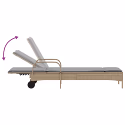 VidaXL 368311 chaise d'extérieur Linge Siège rembourré Polyuréthane, Acier Gris - Vue supplémentaire 7