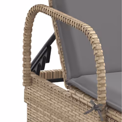 VidaXL 368311 chaise d'extérieur Linge Siège rembourré Polyuréthane, Acier Gris - Vue supplémentaire 8