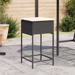 VidaXL 368317 chaise d'extérieur Terrace Siège rembourré Polyuréthane, Acier Crème, Blanc
