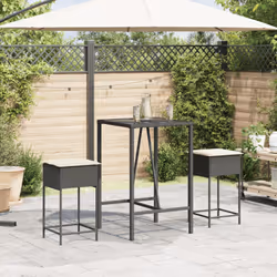 VidaXL 368317 chaise d'extérieur Terrace Siège rembourré Polyuréthane, Acier Crème, Blanc