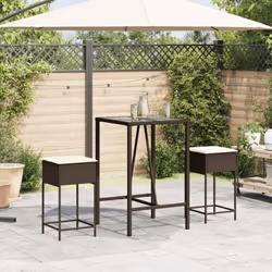VidaXL 368318 chaise d'extérieur Terrace Siège rembourré Polyuréthane, Acier Crème, Blanc - Vue supplémentaire 3