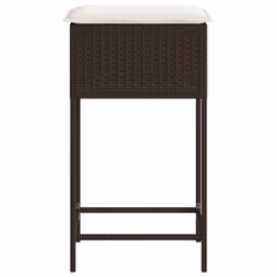 VidaXL 368318 chaise d'extérieur Terrace Siège rembourré Polyuréthane, Acier Crème, Blanc - Vue supplémentaire 6