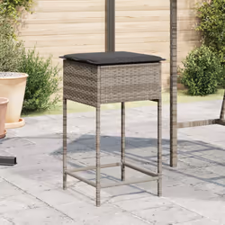 VidaXL 368319 chaise d'extérieur Terrace Siège rembourré Polyuréthane, Acier Gris
