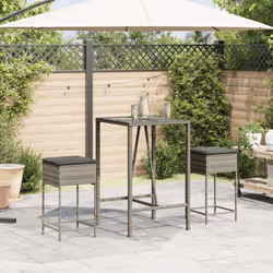 VidaXL 368319 chaise d'extérieur Terrace Siège rembourré Polyuréthane, Acier Gris