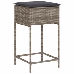 VidaXL 368319 chaise d'extérieur Terrace Siège rembourré Polyuréthane, Acier Gris - Vue supplémentaire 4