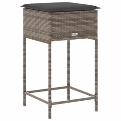 VidaXL 368319 chaise d'extérieur Terrace Siège rembourré Polyuréthane, Acier Gris - Vue supplémentaire 7