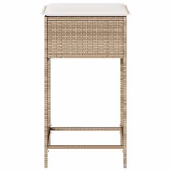 VidaXL 368321 chaise d'extérieur Terrace Siège rembourré Polyuréthane, Acier Crème, Blanc - Vue supplémentaire 5