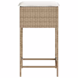 VidaXL 368321 chaise d'extérieur Terrace Siège rembourré Polyuréthane, Acier Crème, Blanc - Vue supplémentaire 6