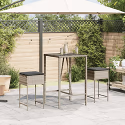 VidaXL 368322 chaise d'extérieur Terrace Siège rembourré Polyuréthane, Acier Gris