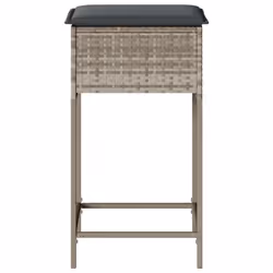 VidaXL 368322 chaise d'extérieur Terrace Siège rembourré Polyuréthane, Acier Gris - Vue supplémentaire 5