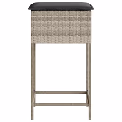 VidaXL 368322 chaise d'extérieur Terrace Siège rembourré Polyuréthane, Acier Gris - Vue supplémentaire 6