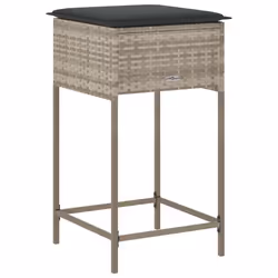 VidaXL 368322 chaise d'extérieur Terrace Siège rembourré Polyuréthane, Acier Gris - Vue supplémentaire 7