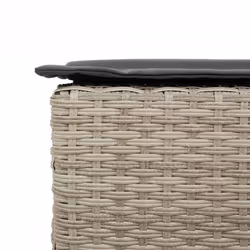 VidaXL 368322 chaise d'extérieur Terrace Siège rembourré Polyuréthane, Acier Gris - Vue supplémentaire 8
