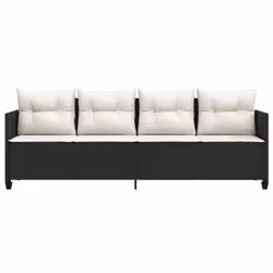 VidaXL 368326 chaise d'extérieur Linge Siège rembourré Polyuréthane, Acier Crème, Blanc - Vue supplémentaire 4