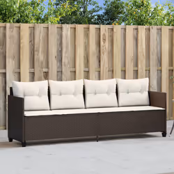 VidaXL 368327 chaise d'extérieur Linge Siège rembourré Polyuréthane, Acier Crème, Blanc