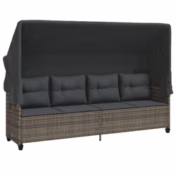 VidaXL 368328, Linge, Siège rembourré, Polyuréthane, Acier, Gris, 110 kg, 2040 mm