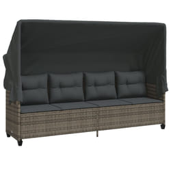 VidaXL 368328 chaise d'extérieur Linge Siège rembourré Polyuréthane, Acier Gris