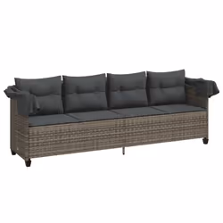 VidaXL 368328 chaise d'extérieur Linge Siège rembourré Polyuréthane, Acier Gris - Vue supplémentaire 4