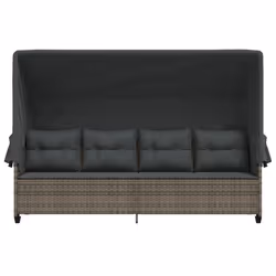 VidaXL 368328 chaise d'extérieur Linge Siège rembourré Polyuréthane, Acier Gris - Vue supplémentaire 5