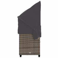 VidaXL 368328 chaise d'extérieur Linge Siège rembourré Polyuréthane, Acier Gris - Vue supplémentaire 6