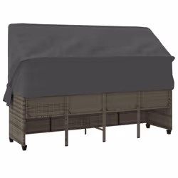 VidaXL 368328 chaise d'extérieur Linge Siège rembourré Polyuréthane, Acier Gris - Vue supplémentaire 7
