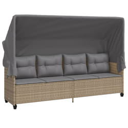 VidaXL 368329 chaise d'extérieur Linge Siège rembourré Polyuréthane, Acier Gris