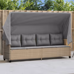 VidaXL 368329 chaise d'extérieur Linge Siège rembourré Polyuréthane, Acier Gris