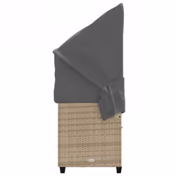 VidaXL 368329 chaise d'extérieur Linge Siège rembourré Polyuréthane, Acier Gris - Vue supplémentaire 6